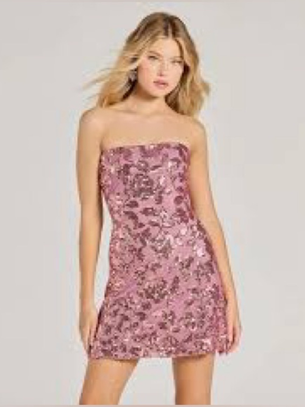 Windsor Mauve Sequin Slip Dress